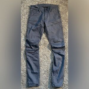 G-Star RAW Men’s 5620 Gray‎ 3D Super Slim COJ Original Denim Jeans Knee Pads